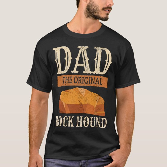 Camiseta Colector de piedras geológicas Rockhounding Dad (Anverso)