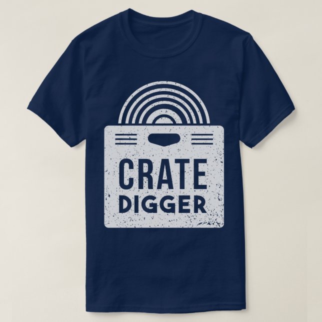 Camiseta Colector de registros vinícolas de Crate Digger Vi (Diseño del anverso)