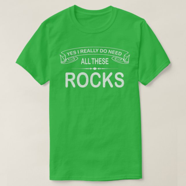 Camiseta Colector De Rock Sí Realmente Necesito Toda Esta R (Diseño del anverso)