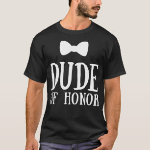 Camiseta Colega Boda gracioso Bow Tie Graphic