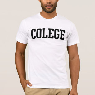 Camiseta Colege deletreó la universidad mal