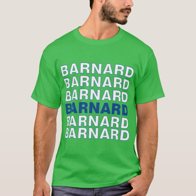 Camiseta Colegio Barnard NYChank You Diseño de Fuente chico (Anverso)