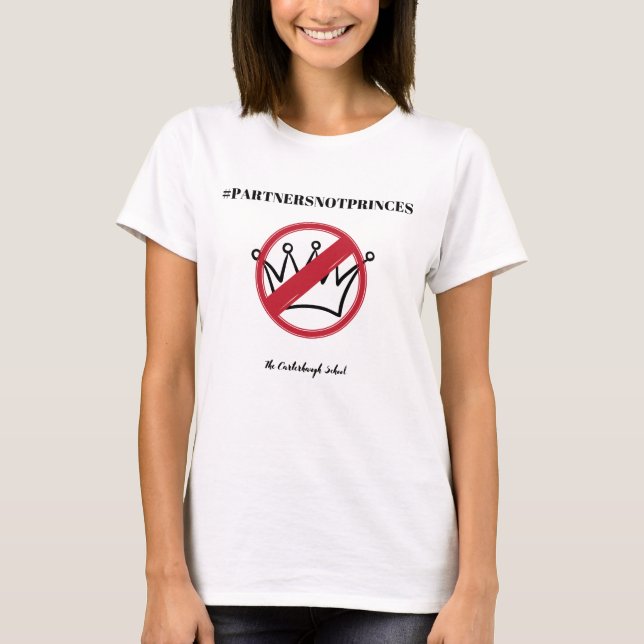 Camiseta Colegio de Carterhaugh #PartnersNotPrinces (Anverso)