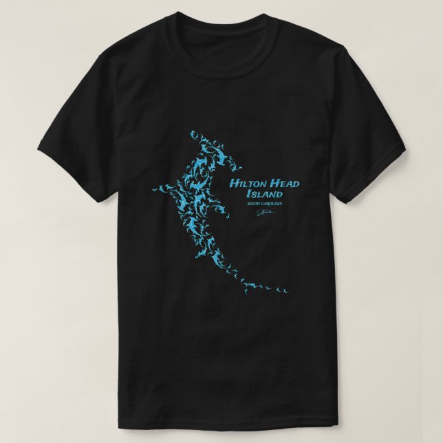 Camiseta Colegio de Hammerhead de la Isla Cabeza de JCombs  (Diseño del anverso)