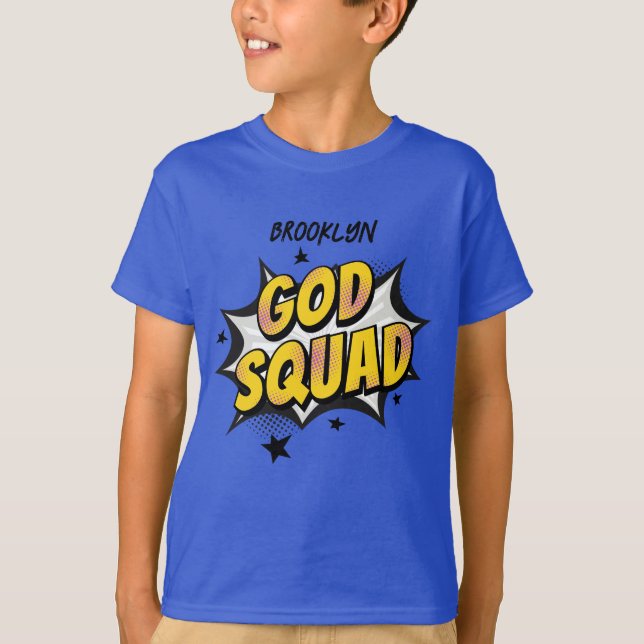 Camiseta Colegio de jóvenes cristianos de la escuadra de Di (Anverso)