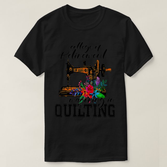 Camiseta Colegio de jubilaciones en el tejido (Diseño del anverso)