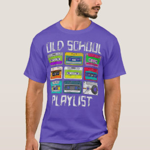 Camiseta Colegio de música de cintas de cassette retro escu