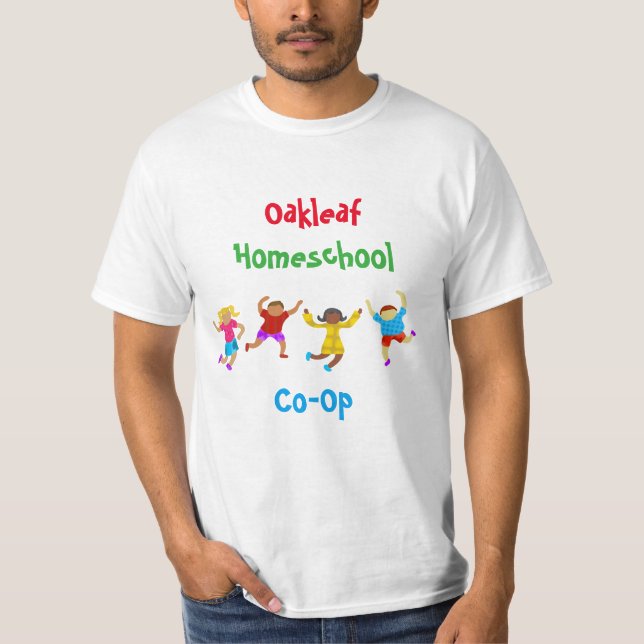 Camiseta Colegio De Niños Jugadores En El Hogar (Anverso)
