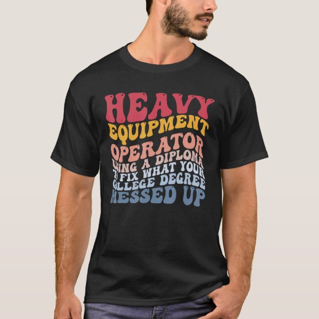 Camiseta Colegio de Operadores de Equipo Pesado Despierta A (Anverso)