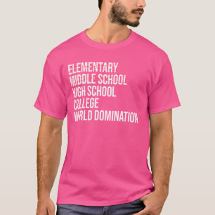 Camiseta colegio de secundaria de secundaria Grado de escue