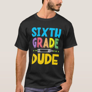 Camiseta Colegio de sexto grado Gracioso Primer Día De La