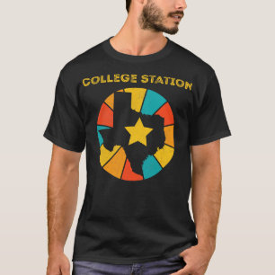 Camiseta Colegio de Texas Vintage Distreses Souvenir
