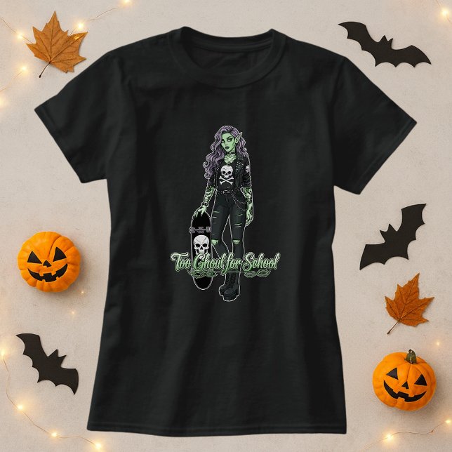 Camiseta Colegio Halloween Tee; Chica Ghoul Haunted School (Subido por el creador)