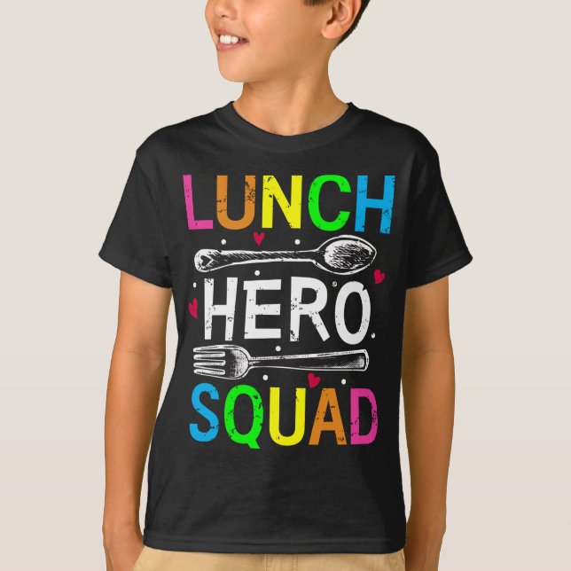 Camiseta Colegio Hero Squad Cafetería Workers Boy (Anverso)
