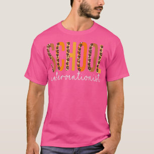 Camiseta Colegio Interventista leopardo Caída Otoño Thanksg