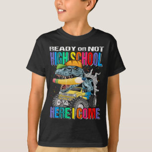 Camiseta Colegio Listo O No Aquí Vengo Monster Truck