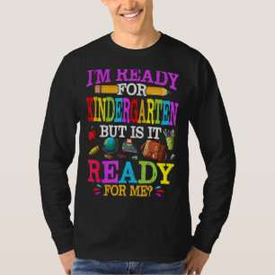 Camiseta Colegio Listo Para El Jardín Infantil Está Listo P