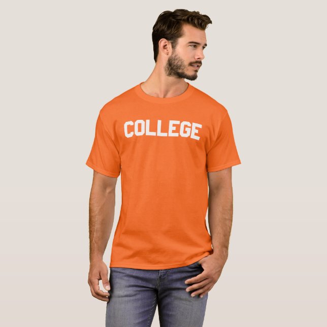 Camiseta Colegio Naranja (Anverso completo)