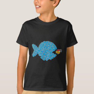 Camiseta Colegio Peces Azules A Punto De Poner Pescado Nara