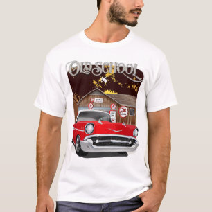 Camiseta Colegio Rojo y Blanco Chevy Bel Air de 1957