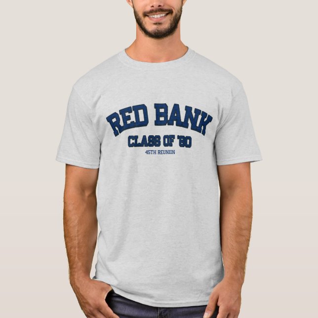 Camiseta Colegio Secundario del Banco Rojo Clase de 1980 45 (Anverso)