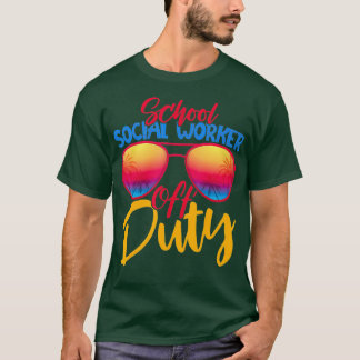 Camiseta Colegio Trabajador Social Fuera de servicio Playa