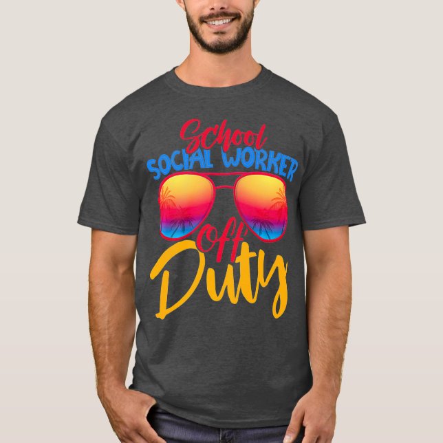 Camiseta Colegio Trabajador Social Fuera de servicio Playa  (Anverso)