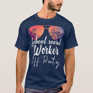 Camiseta Colegio Trabajador Social Fuera de servicio Playa
