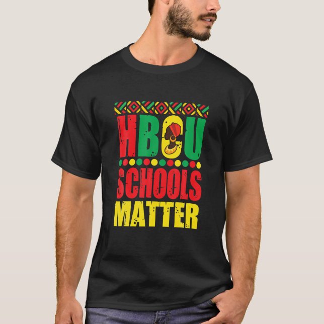 Camiseta Colegios Hbcu importan alumno histórico del Black  (Anverso)