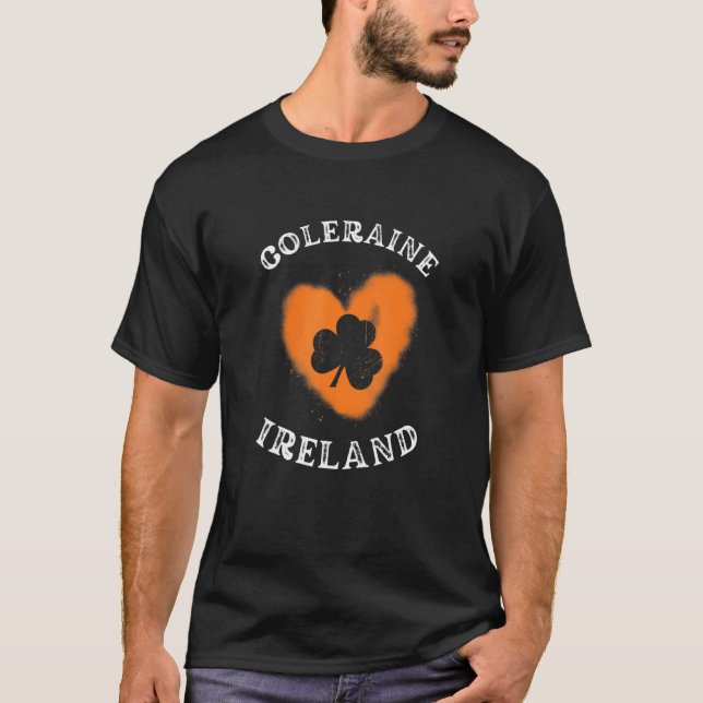 Camiseta COLERAINE Shamrock Gaelic Football and Hurling Vin (Anverso)