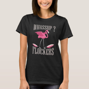 Camiseta Colgadores de Whassup Flamingo Rosado