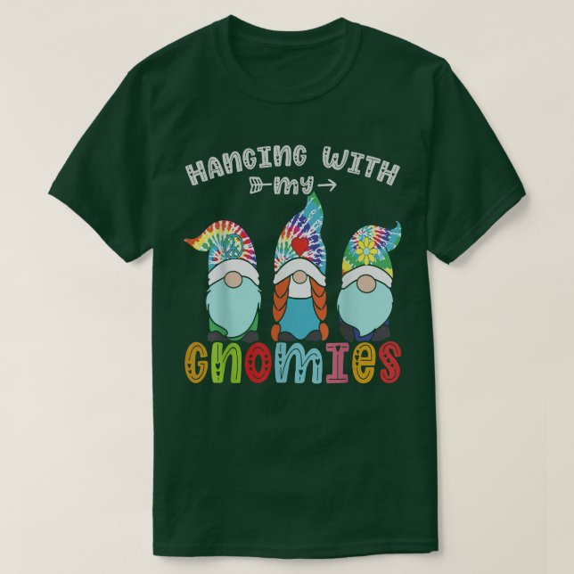 Camiseta Colgando Con Gnomies Gnome Feliz Navidad Tye (Diseño del anverso)