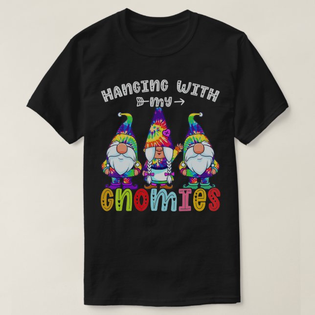 Camiseta Colgando Con Gnomies Gnome Feliz Navidad Tye (Diseño del anverso)