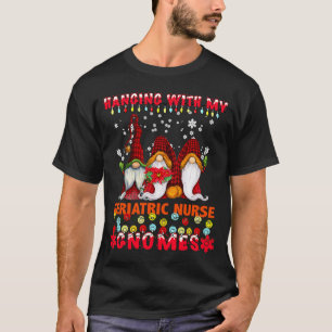 Camiseta Colgando Con Mi Enfermera Gnomes Ugly Xmas M