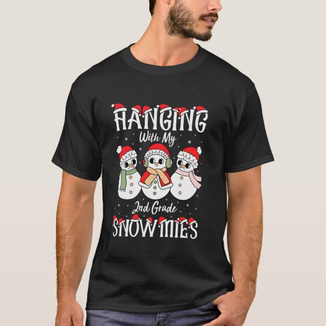 Camiseta Colgando con mi escuela de profesores de segundo g (Anverso)