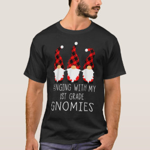 Camiseta Colgando con mi Gnome de Maestra de Gnomies de Pri