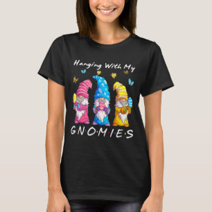 Camiseta Colgando Con Mi Gnomies Bunny Egg Hung Gnome Ha