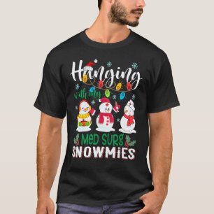 Camiseta Colgando Con Mi Luz De Navidad De Enfermera De Sno