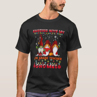 Camiseta Colgando Con Mi Maestra De 9º Grado Gnomes Feo Nav