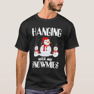 Camiseta Colgando con mi maestra de kindergarten Paja Snowm