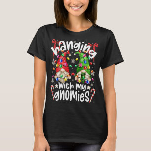 Camiseta Colgando Con Mis Gnomías Con Coloridos Navidades L