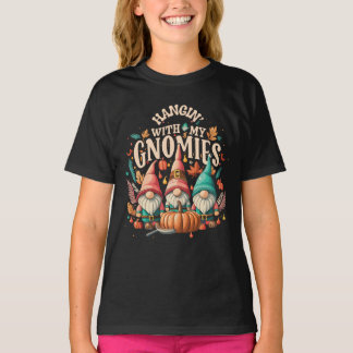 Camiseta Colgando Con Mis Gnomías - Por Los Niños Y Adultos