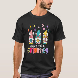 Camiseta Colgando Con Mis Gnomies Cute Gnome Bunny Happy Ea