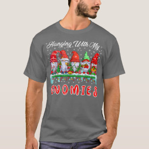 Camiseta Colgando Con Mis Gnomies Divertidos Cinco Gnomes D