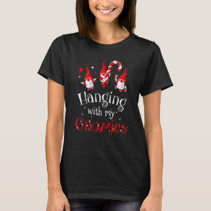 Camiseta Colgando Con Mis Gnomies Divertidos Navidades Gnom