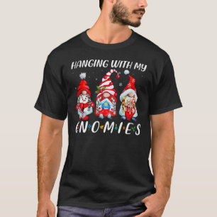 Camiseta Colgando Con Mis Gnomies El Gnome Del Patrón De Pl