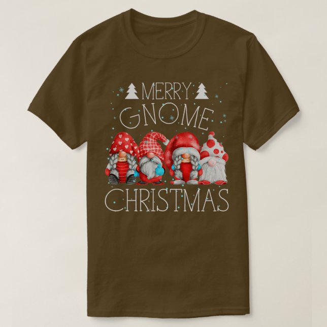 Camiseta Colgando Con Mis Gnomies Funny Garden Gnome Ugly S (Diseño del anverso)