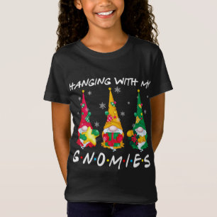 Camiseta Colgando Con Mis Gnomies Plaid Garden Navidades Gn