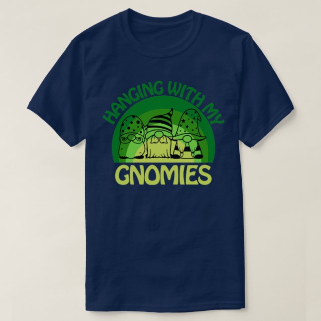 Camiseta colgando con mis gnomos (Diseño del anverso)