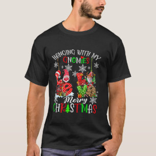 Camiseta Colgando con mis gnomos Feliz Navidad Gnomes Lov